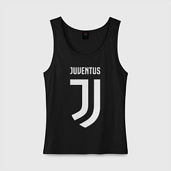 Майка женская хлопок FC Juventus цвета черный — фото 1