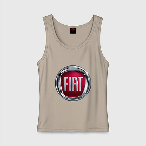 Женская майка FIAT logo / Миндальный – фото 1