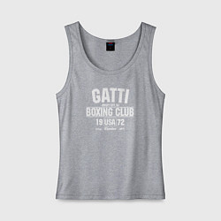 Майка женская хлопок Gatti Boxing Club, цвет: меланж