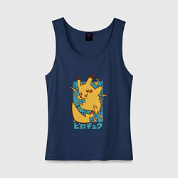 Майка женская хлопок Пика Пика, цвет: тёмно-синий