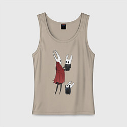 Майка женская хлопок Хорнет и рыцари, цвет: миндальный