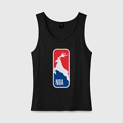 Майка женская хлопок NBA - Bucks, цвет: черный
