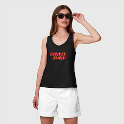 Майка женская хлопок NBA - Miami Heat, цвет: черный — фото 2
