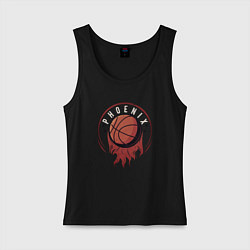 Майка женская хлопок NBA - Suns, цвет: черный