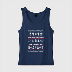 Майка женская хлопок Доктор кто 04, цвет: тёмно-синий