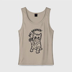 Женская майка Ok! Boomer! Kitten