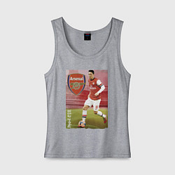 Майка женская хлопок Arsenal, Mesut Ozil, цвет: меланж