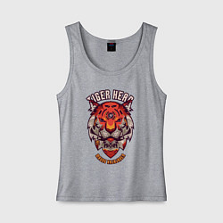 Женская майка Тигр робот