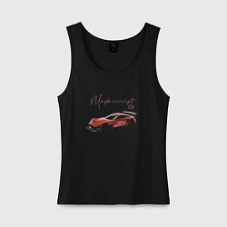 Майка женская хлопок Mazda Concept, цвет: черный
