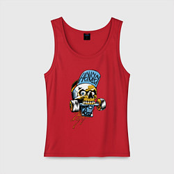 Майка женская хлопок Hensley, цвет: красный