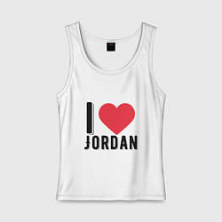 Женская майка I Love Jordan