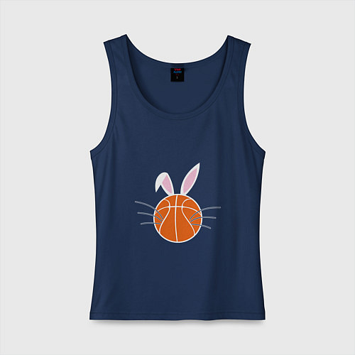 Женская майка Basketball Bunny / Тёмно-синий – фото 1