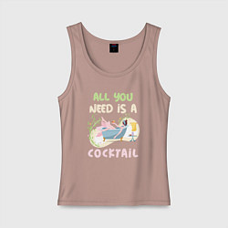 Женская майка All you need is cocktail