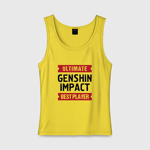 Женская майка Genshin Impact Ultimate / Желтый – фото 1