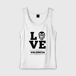 Майка женская хлопок Valencia Love Классика, цвет: белый
