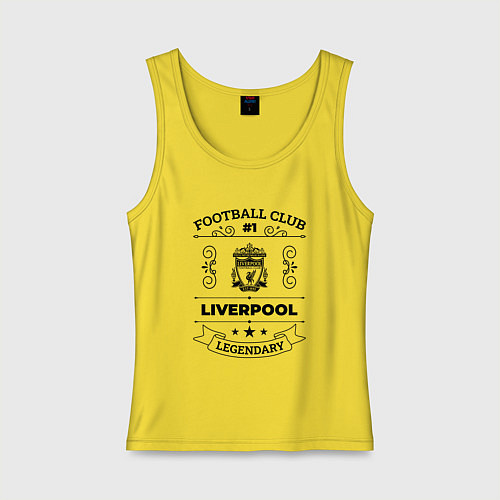 Женская майка Liverpool: Football Club Number 1 Legendary / Желтый – фото 1