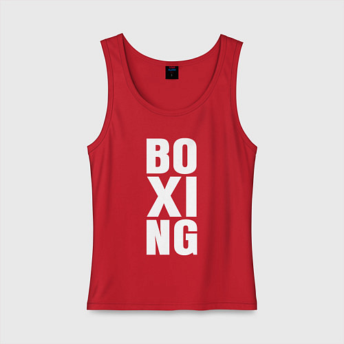 Женская майка Boxing classic / Красный – фото 1