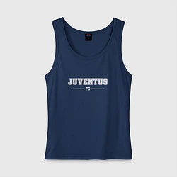 Майка женская хлопок Juventus Football Club Классика, цвет: тёмно-синий