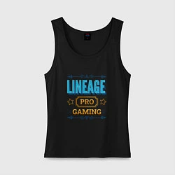 Майка женская хлопок Игра Lineage PRO Gaming, цвет: черный