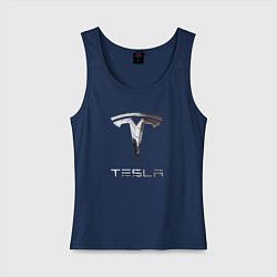 Женская майка Tesla Logo Тесла Логотип