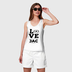 Майка женская хлопок JAC Love Classic, цвет: белый — фото 2