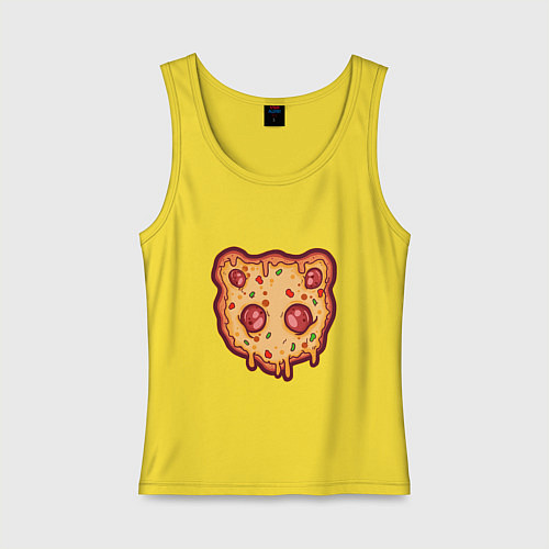 Женская майка Пицца панда / Желтый – фото 1