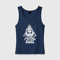 Майка женская хлопок Шигэо Кагэяма и Экубо, цвет: тёмно-синий