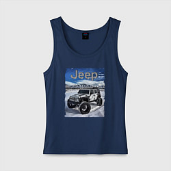 Женская майка Chrysler Jeep Wrangler в зимних горах