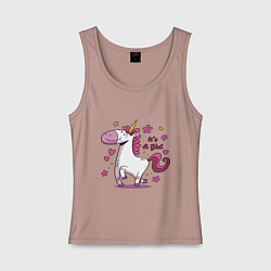 Женская майка Girl unicorn