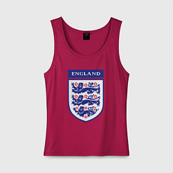 Майка женская хлопок Три льва, цвет: маджента