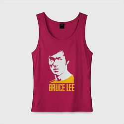Майка женская хлопок Bruce Lee style, цвет: маджента