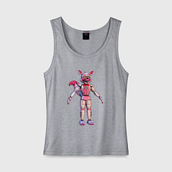 Майка женская хлопок Фантайм Фокси, цвет: меланж