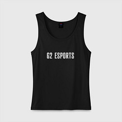 Майка женская хлопок G2 ESPORTS, цвет: черный