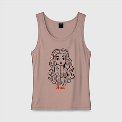 Женская майка Яна - девчонка в татухах