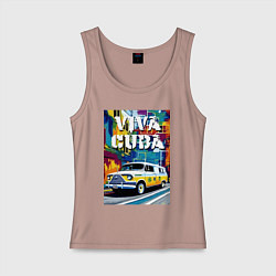 Женская майка Viva Cuba - car - retro