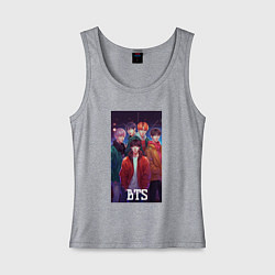 Женская майка Kpop BTS art style