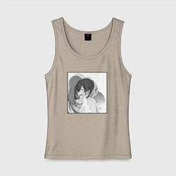 Женская майка Слёзы Кукуру - Акватоп белого песка