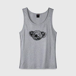 Женская майка Коала голова