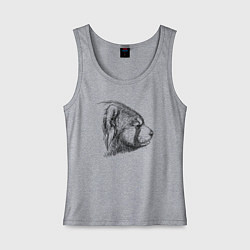 Женская майка Голова красной панды