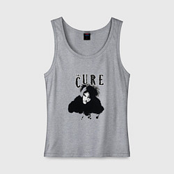 Майка женская хлопок The Cure - Robert Smith, цвет: меланж
