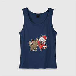 Женская майка Новогодние котики