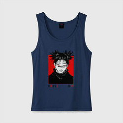 Майка женская хлопок Чосо - Магическая битва, цвет: тёмно-синий