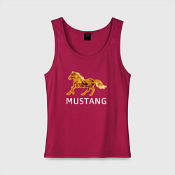 Майка женская хлопок Mustang firely art, цвет: маджента