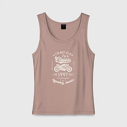Майка женская хлопок Классика 1997, цвет: пыльно-розовый
