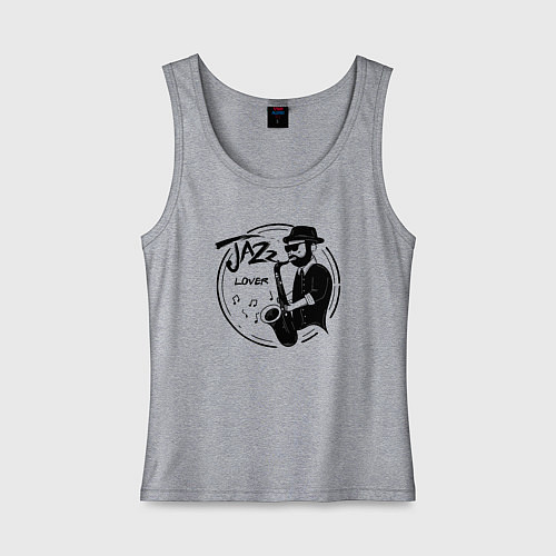 Женская майка Jazz lover / Меланж – фото 1