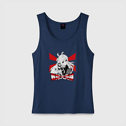 Майка женская хлопок Боевой отряд Полный провал Юмэко, цвет: тёмно-синий