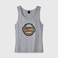 Майка женская хлопок Columbia, цвет: меланж