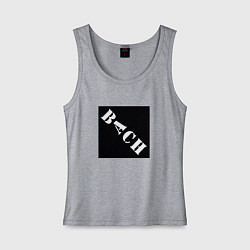 Майка женская хлопок Bach, цвет: меланж