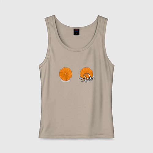 Женская майка Boo - bies / Миндальный – фото 1