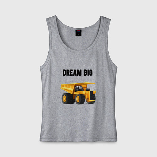 Женская майка Dream big / Меланж – фото 1